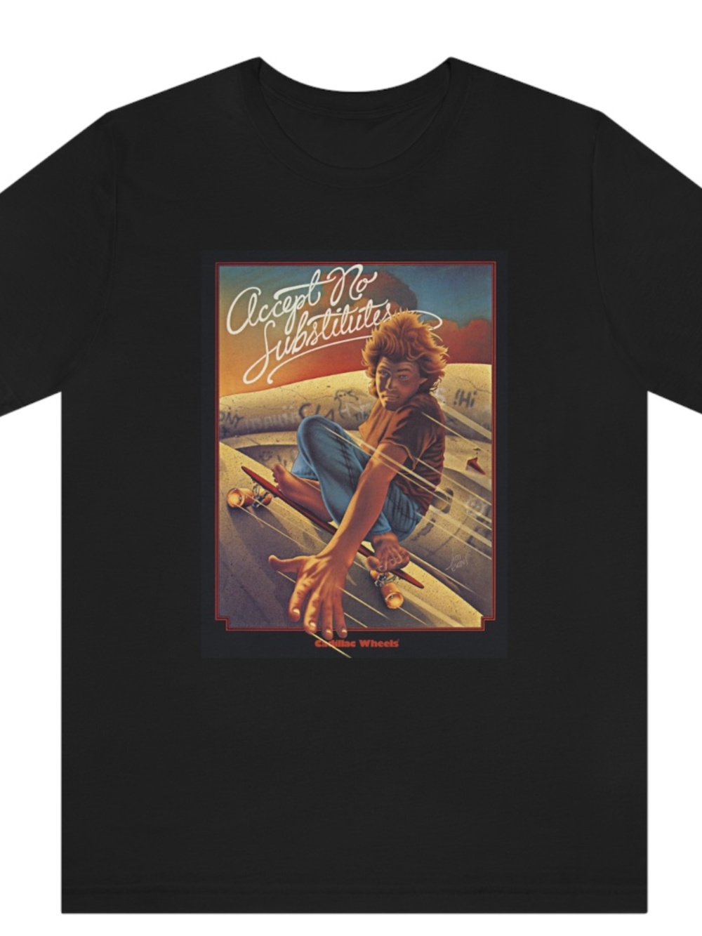 Retro 1978 Cadillac Wheels Skateboard T-shirt    Santa Cruz tee - Powell Peralta